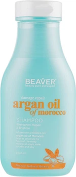 Відновлюючий шампунь для пошкодженого волосся з аргановим маслом Beaver Shampoo Argan Oil 60 мл