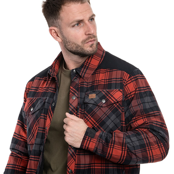 Сорочка Helikon Winter Warden Long Sleeve - Slate Crimson Plaid L