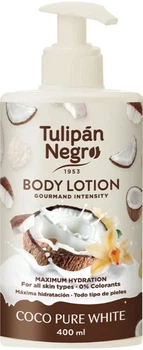 Лосьйон для тіла ніжний кокос Tulipan Negro Coconut Oil 400 мл
