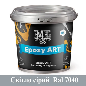 Эпоксидный наливной пол Epoxy ART 1 кг Светло-серый