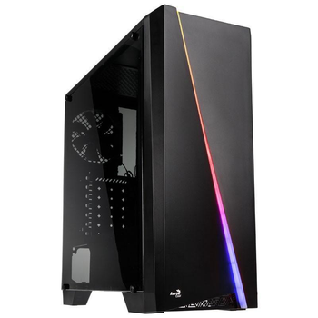Корпус AeroCool Cylon BG RGB (Cylon BG Tempered Glass) Black без БП Black