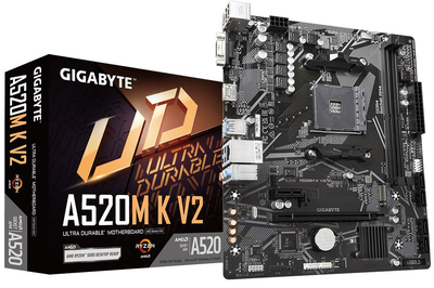 Материнська плата Gigabyte A520M K V2 Socket AM4 без Bluetooth