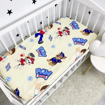 Простынь на резинке в детскую кроватку 120х60 см Oh My Kids "Щенячий патруль"