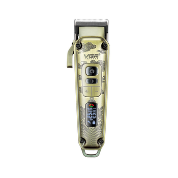 Аккумуляторная машинка для стрижки VGR V-005 8 насадок/2600mAh/7000 RPM/LED display/Gold (10474)