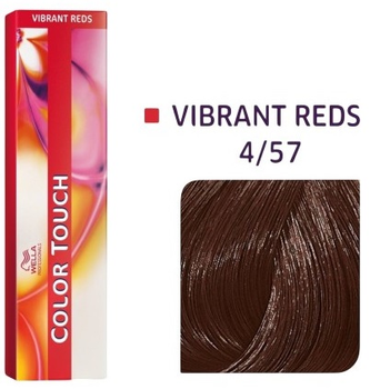 Фарба для волосся Wella Professionals Color Touch Vibrant Reds 4/57 Середня коричнево-червона стійка 60 мл (8005610526294)