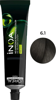 Farba do włosów L’Oreal Professionnel Paris Inoa 6.1 Ciemny popielaty blond trwała 60 g (3474637130084)