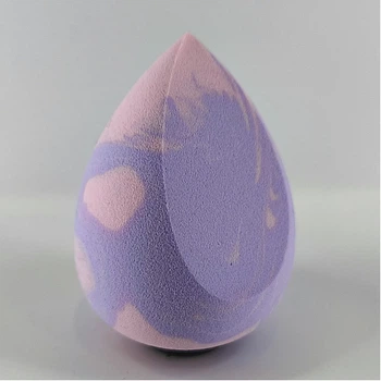 Спонж-косметическая губка для макияжа Soft Moments 6 см Marble фиолетово-розовый (срез) 1 шт.