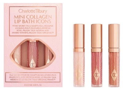 Набір блисків для губ Charlotte Tilbury Mini Collagen Lip Bath Icons 3 Х 2.6мл. (5056446641319)