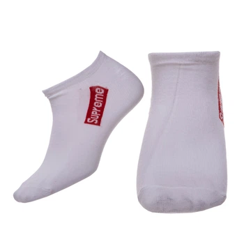 Носки спортивные мужские короткие SUP BC-3931 (нейлон, хлопок, 40-44, Белый)