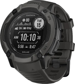 Смарт-годинник Garmin Instinct 2X Solar Graphite (010-02805-00)