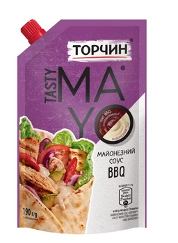 Соус майонезний Торчин Tasty Mayo BBQ 190 г. (8445290706782)