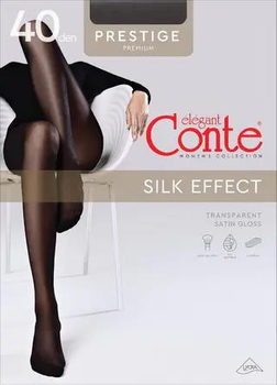 Колготи 40 Den жіночі Conte Elegant Prestige з ефектом ніжний шовк (euro-package) 8С-45СП 5 р Чорні