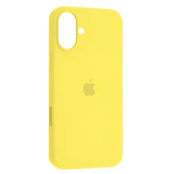 Чехол силиконовый Epic Premium Silicone Case Full Cover для Apple iPhone 16 yellow