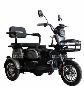 Електроскутер триколісний Crosser TR1 (1500W LFP літій залізо-фосфат 76.8V 30Ah) - Сірий
