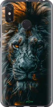 Чехол на Xiaomi Mi Max 3 Лев в сумерках "6154t-1534-70447"