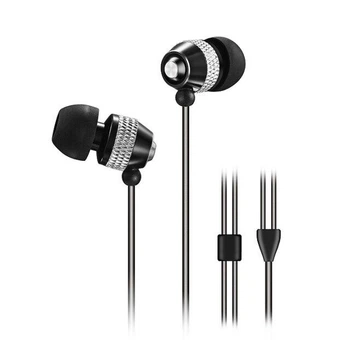 Навушники без мікрофона Wallytech WEA-081 Black/Silver