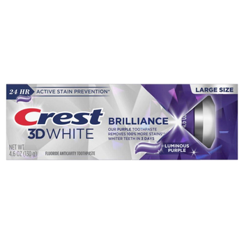 Отбеливающая зубная паста Crest 3D White Brilliance Luminous Purple 130 гр