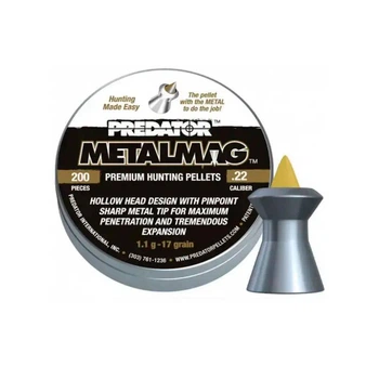 Пули свинцовые JSB Predator Metalmag 5,50 мм 1,1 г 200 шт