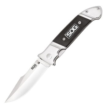 Ніж складаний SOG Fielder G10 чорний/сталевий