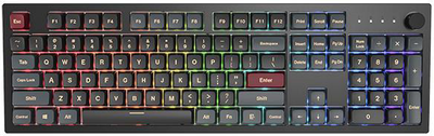 Клавіатура USB TKL MONTECH MK87DR чорна 296659