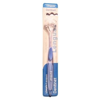 Скребок для чищення язика Dentinet «Чистий язик» Блакитний Limpia Lengua