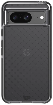 Противоударный силиконовый чехол Tech21 Evo Check для Google Pixel 8 (6.2") Smokey Black