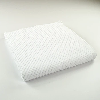 Банний махровий рушник однотонний 70x140см Damask Преміум якості Жакардовий з велюром 550г/м2 (Білий)