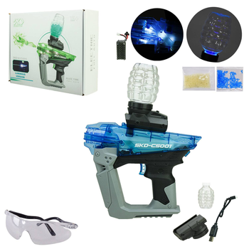 Пістолет Star Toys гелеві кулі, аксесуари, світло CS001S (BLUE)
