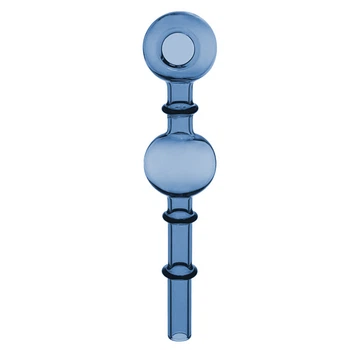 Стеклянная Трубка Испаритель 15 см "Oil Pipe Two Balls Blue"