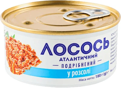 Лосось измельченный Banga в собственном соку 180 г (4751017405307)