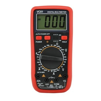 Мультиметр цифровий VC 61 A, тестер, амперметр, вольтметр