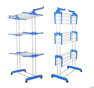 Сушилка для вещей Складная для белья Garment Rack With Wheels