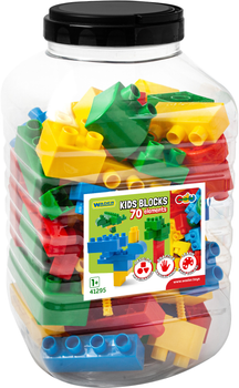 Klocki Wader Kids Blocks w pojemniku 70 elementów (5900694412958)