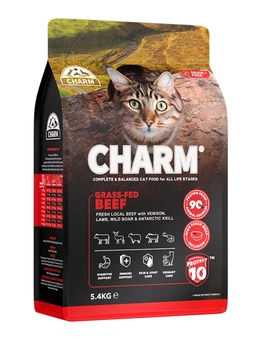 Сухой беззерновой корм Charm Grass-Fed Beef для котов с говядиной 5.4 кг