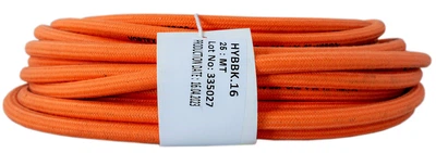 Шланг маслобензостойкий d- 6 мм х 3 мм (10 бар) VORTEX ORANGE,м.п. (ниточное покрытие) (бухта 25 м)