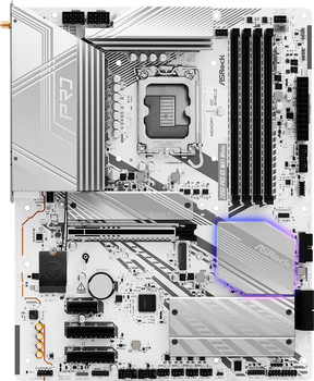 Материнская плата ASRock Z890 Pro RS Wi-Fi White (s1851, Intel Z890, PCI-Ex16)