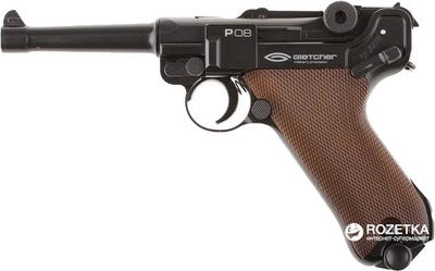 Пневматичний пістолет Gletcher P08 (44836)