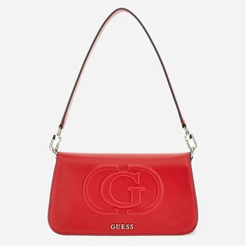 Сумка багет сідло жіноча зі штучної шкіри маленька Guess HWEVG9-51320-RED RED (190231880288)