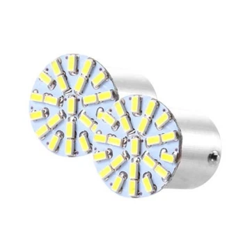 Комплект LED ламп в автомобиль 1157 BAY15D P21 22 SMD 3014 белый свет (424410)