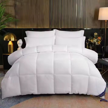 Одеяло односпальное белое Hilton 150×200 см.Гостиничное качество для дома, отелей и гостиниц 2кг,силиконовый наполнитель odeyalo_white_150x200_2kg