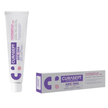 Зубна паста гель CURASEPT ADS DNA IMPLANT PRO 0,2% СНХ з гіалуроновою кислотою та ДНК 75 мл