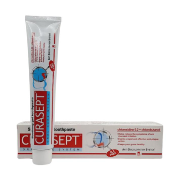 Зубна паста гель CURASEPT ADS 72 SOOTHING TOOTHPASTE 0,2% СНХ заспокійлива 75 мл