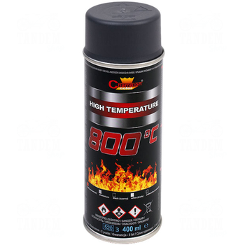 Термостійка емаль до 800°C Champion High Temperature, 400 мл Чорний
