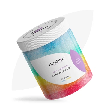 Скраб-жвачка для тела Радужный леденец Dushka 330 г 4823099404322