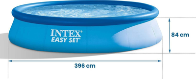 Басейн з фільтром Intex Easy Set 396 x 84 см 9 в 1 (6941057400174)