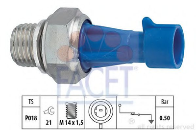 Датчик давления масла Jumper/Boxer 3.0 Hdi 06- (7.0143) Facet Facet (70143)