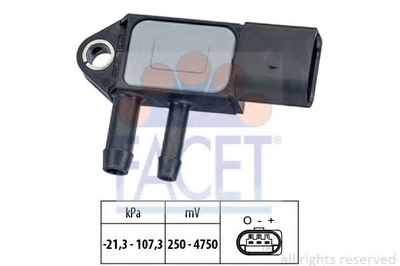 Датчик давления выхлопных газов Caddy/T5 10- (сажевого фильтра)) 059 906 051 C (10.3265) Facet Facet (103265)