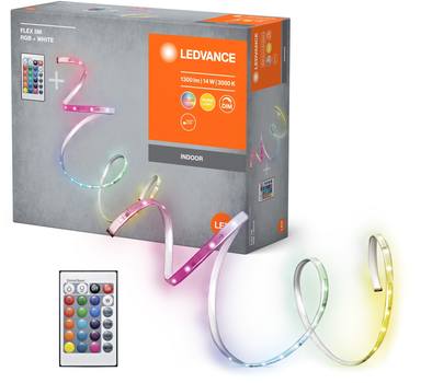 Світлодіодна стрічка LEDVANCE FLEX 14W 1300Lm RGBW 3000K 220V 5M (4099854095443)