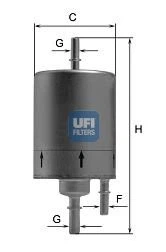 Паливний фільтр UFI (31.831.00)