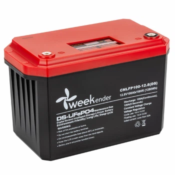 Аккумулятор LifePO4 Weekender 12.8V 100Ah защита IP66 с дисплеем